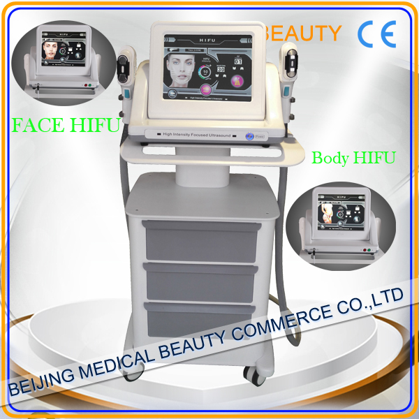 50HZ / 60HZ HIFU Face lift 650nm Removing Deep Wrinkles , Fine Lines