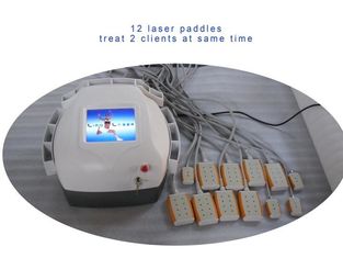Chiny Abs Plastic Lipo Laser Machine Body Slimming , Weight Loss Machine 12 Pads Diodes Lipo Laser dostawca