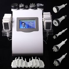 Chiny 5 Handles laser liposuction equipment , rf cavitation machine dostawca